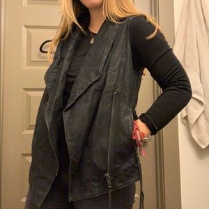 H&M Leather-like Moto Vest